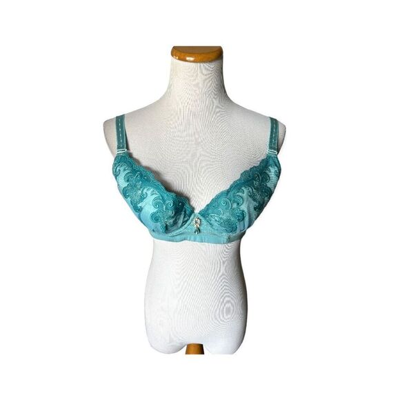NWT Womens Fineying Lace Full Coverage Lace Embellished Bra - Sz 36C - Picture 3 of 3